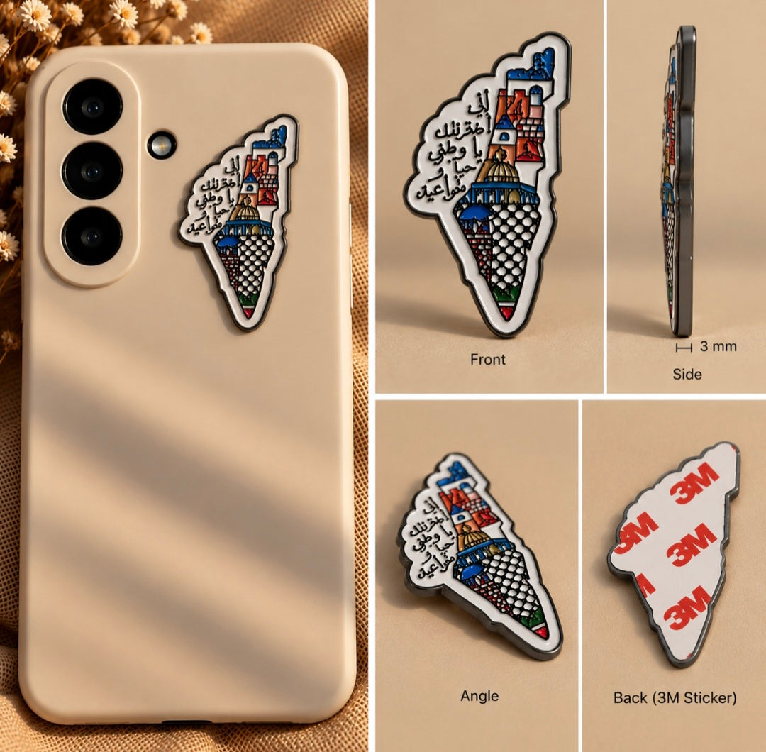 Metal phone stickers